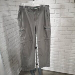 L.L. Bean Men's Size 32/32 Grey Straight Legs Zip Off Pants